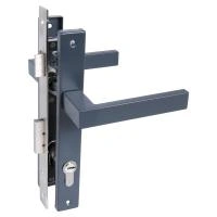 СТАНДАРТ 8520.01.7016 серый антрацит, ключ-ключ  Замок врезной с/руч  (20)