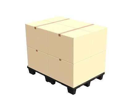 Легкий перфорированный пластиковый поддон 1200х800 на ножках