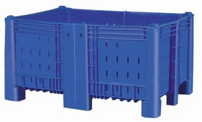 Большой пластиковый контейнер Модель 1600, 1600х1050х715 мм перфорированный SL - 1350