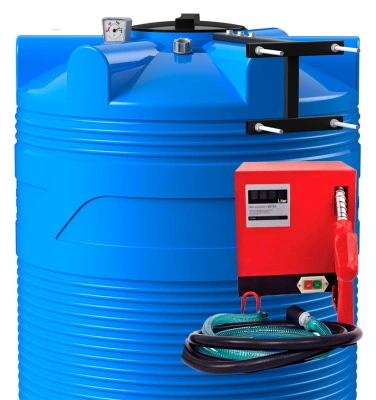 Мини АЗС V 9000 Китай Премиум JYB60 - раздаточная колонка со счетчиком Синий