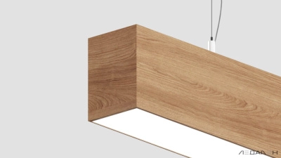 Линейный светильник WOOD LINEAR PN8060 6000K 60W 2000mm Дуб, корпус 