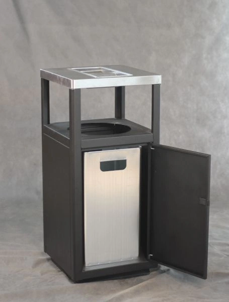 Урна-пепельница Пассаж, 435х435х950 мм, с емкостью, 50 л