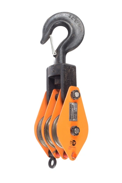 Блок монтажный трехрольный с крюком TOR 3,2 т