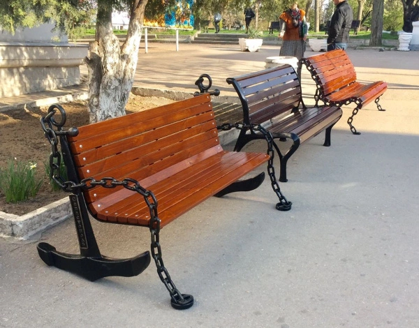 Скамейка чугунная «Якорь» 1,2 м