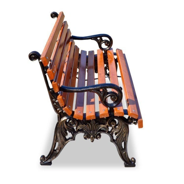 Скамейка чугунная «Белые ночи» с подлокотниками 1,5 м