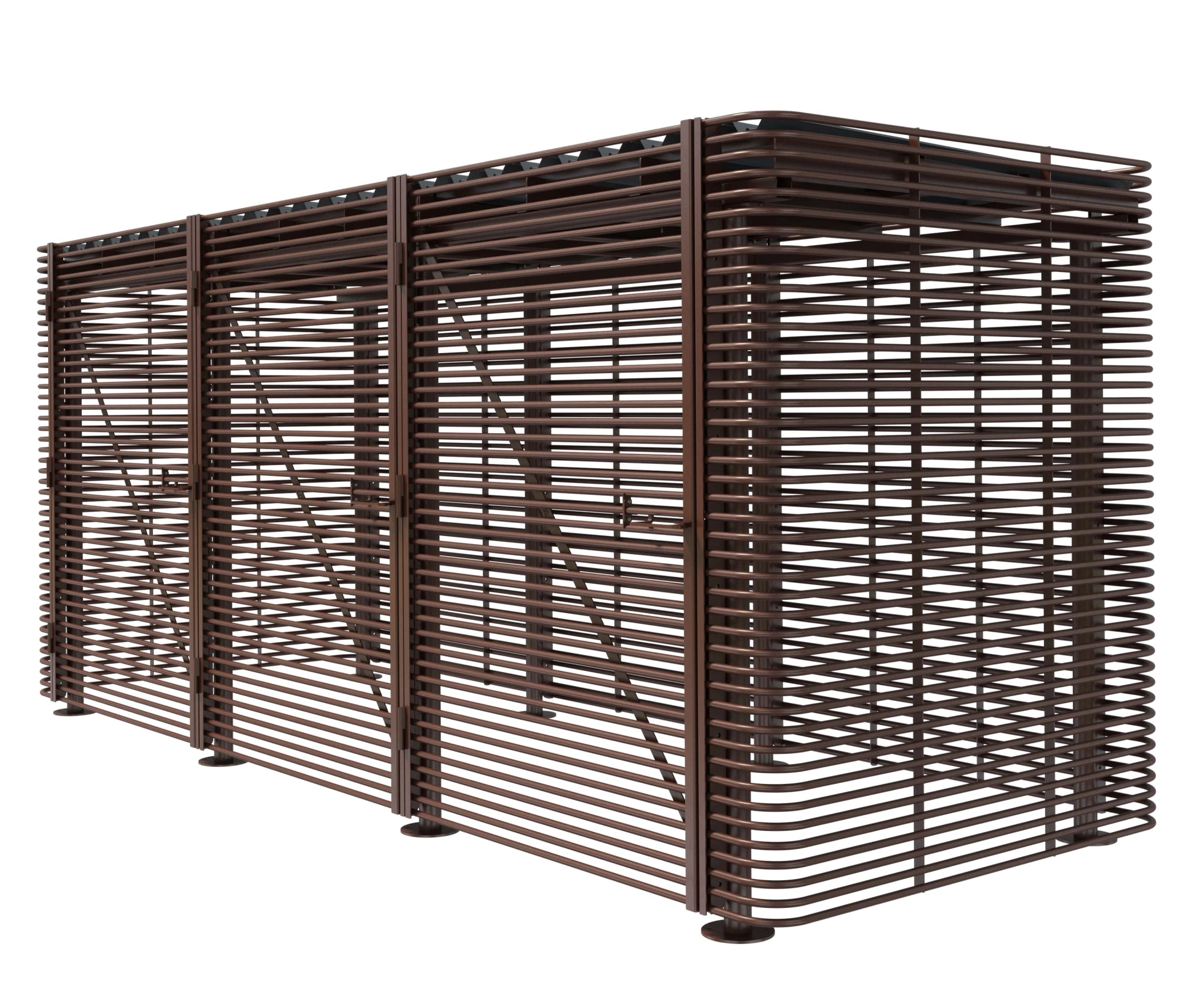 Контейнерная площадка для ТБО «МАФ - 6» без хозблока 9,5 м (на 6 контейнеров)