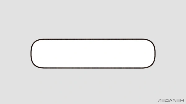 Овальный светильник WOOD OVALE 3000K 92W, корпус Венге