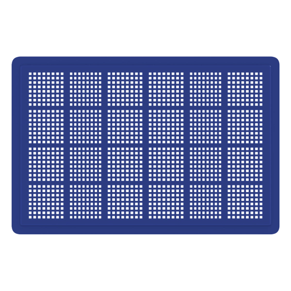 Ящик полимерный для полуфабрикатов 600x400x75, перфорированный 