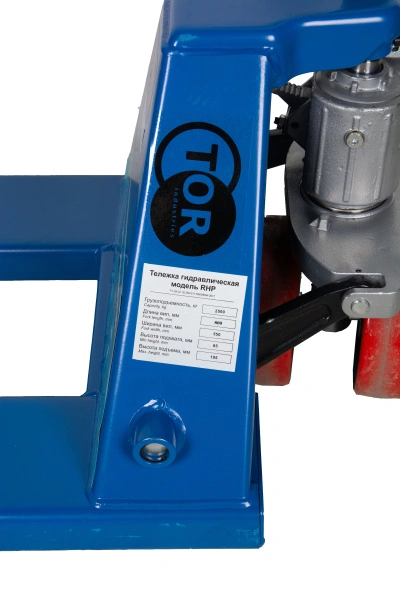 Тележка гидравлическая 2500 кг 800 мм полиуретановые колеса TOR RHP