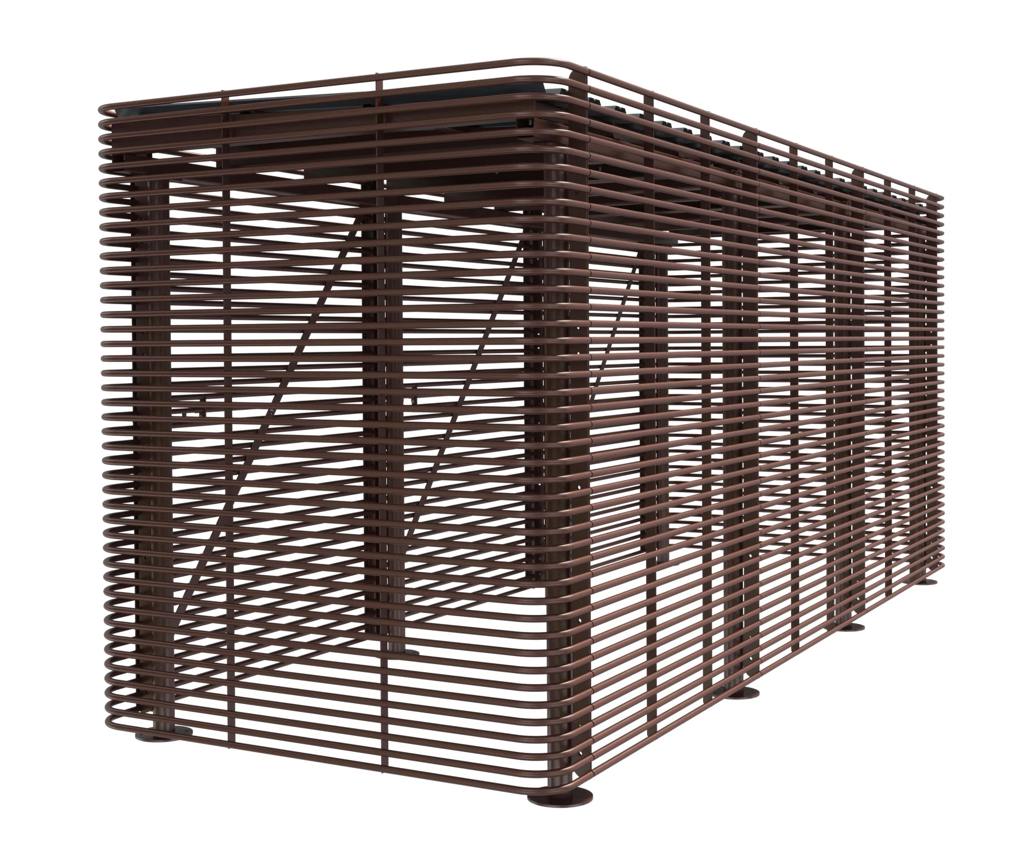 Контейнерная площадка для ТБО «МАФ - 6» без хозблока 9,5 м (на 6 контейнеров)