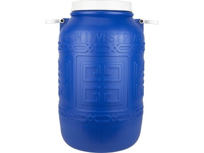 Бочка 40л. круглая, с винтовой крышкой, без вкладыша, с ручками, код: 35088