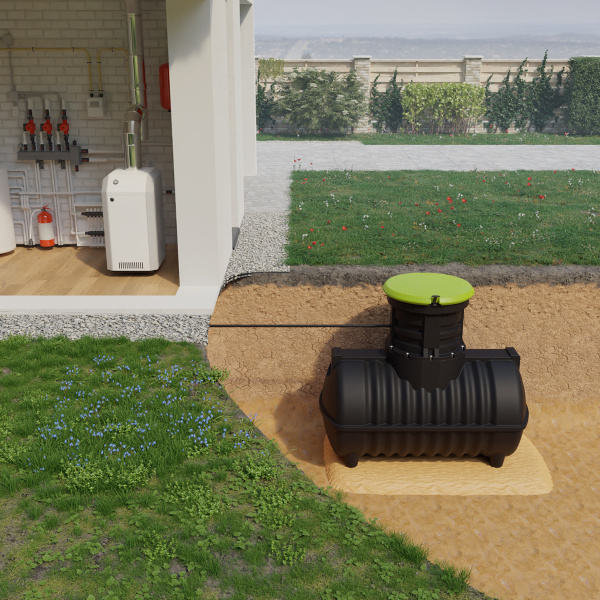 Емкость топливная подземная Rostok G 5600 л с горловиной 600мм 