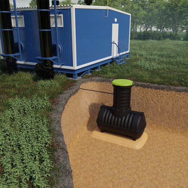 Емкость топливная подземная Rostok G 5600 л с горловиной 600 мм 